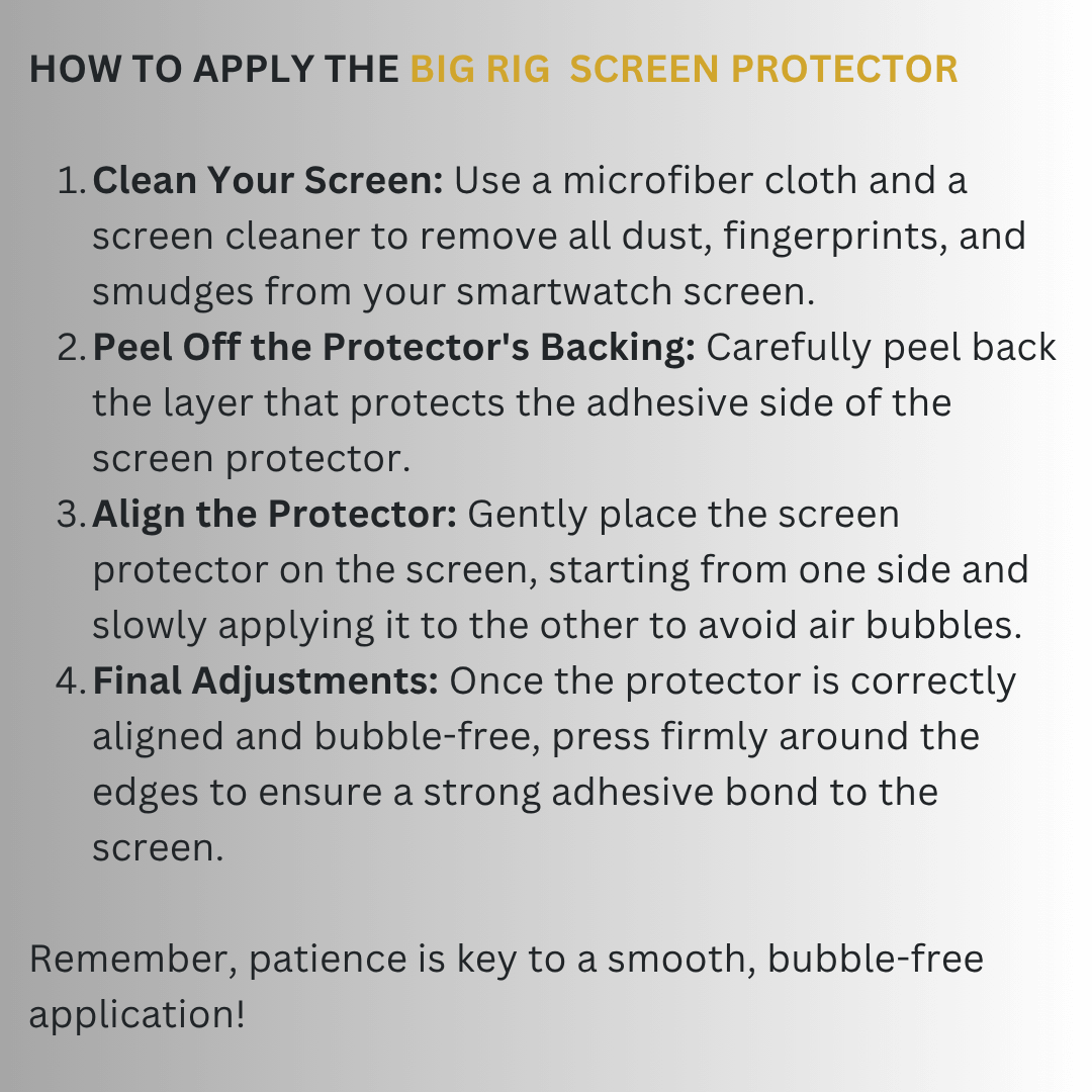 BIG RIG Screen Protector
